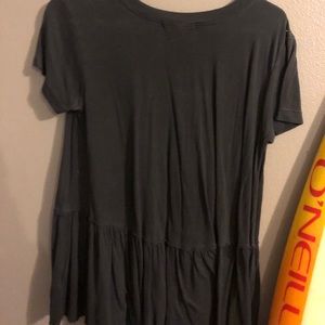 Mate black color long t shirt